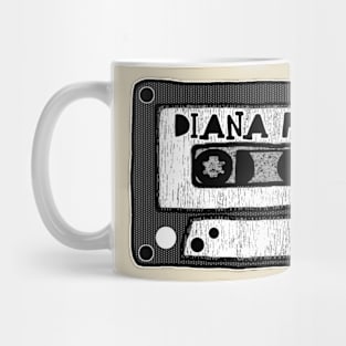 diana ross cassette black and white Mug